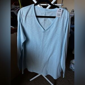 Sonoma Ice Blue V-Neck Top